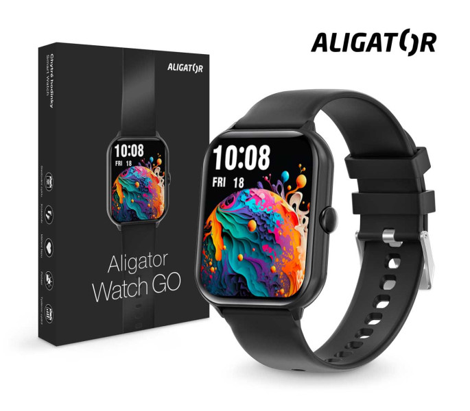 Chytré hodinky Aligator Watch go, černý