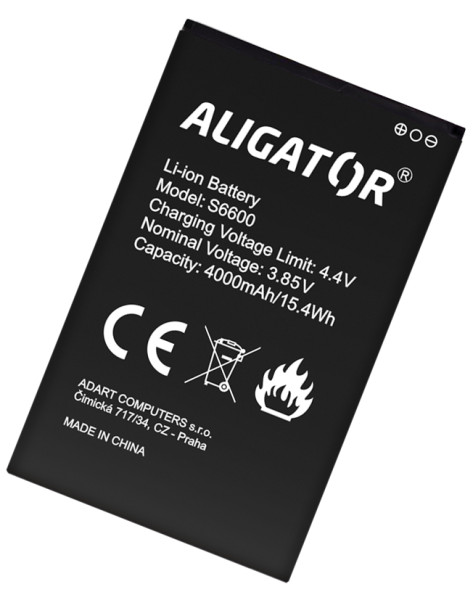 Baterie ALIGATOR S6600/S6700 Duo, Li-Ion 4000mAh, originální