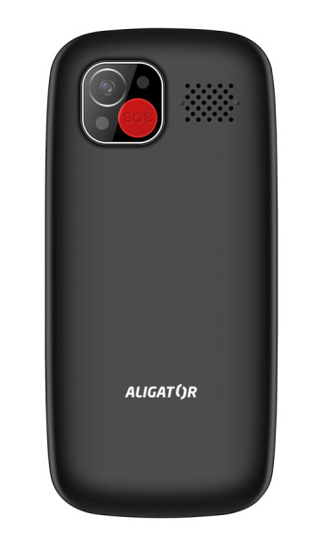 ALIGATOR A775 Senior černý + stolní nabíječka