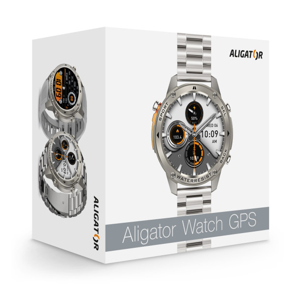 Chytré hodinky Aligator Watch GPS, černé
