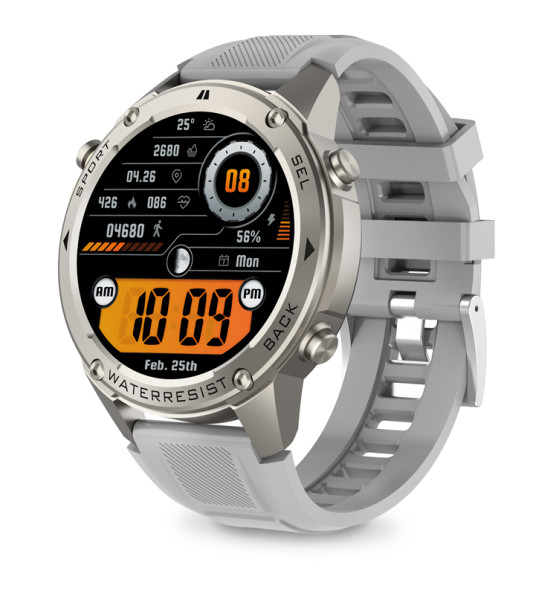 Chytré hodinky Aligator Watch GPS, stříbrné