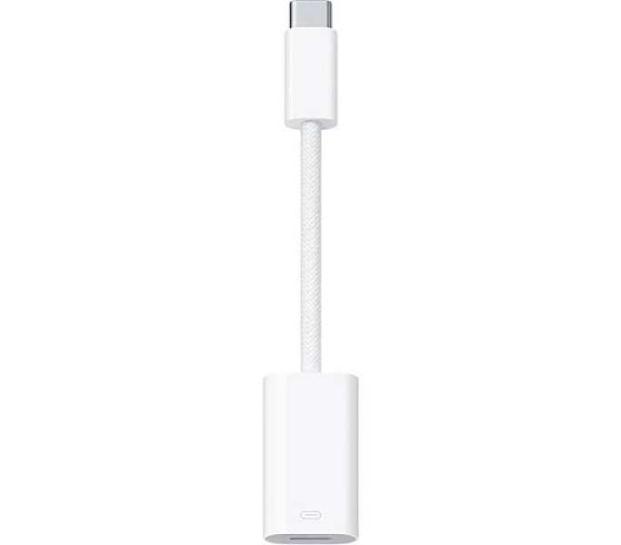 Adaptér Lightning - USB C bílý pro nabíječky a datové kabely