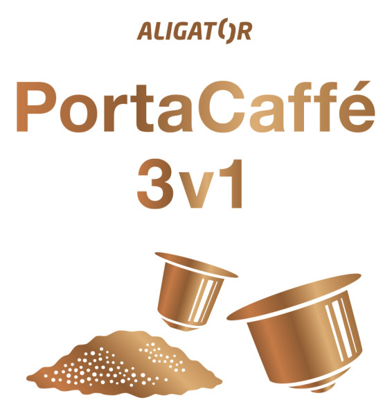 Přenosný kávovar ALIGATOR PortaCaffé 3v1, šedý