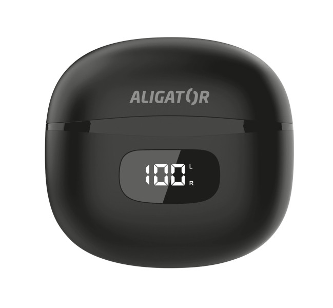 TWS sluchátka Aligator Pods ANC, černá