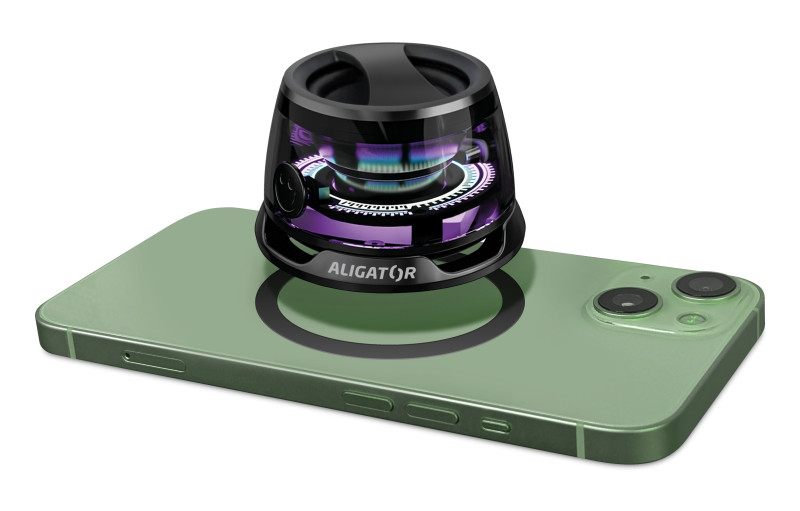 Reproduktor pro MagSafe Aligator Mini Beat Bluetooth, černý