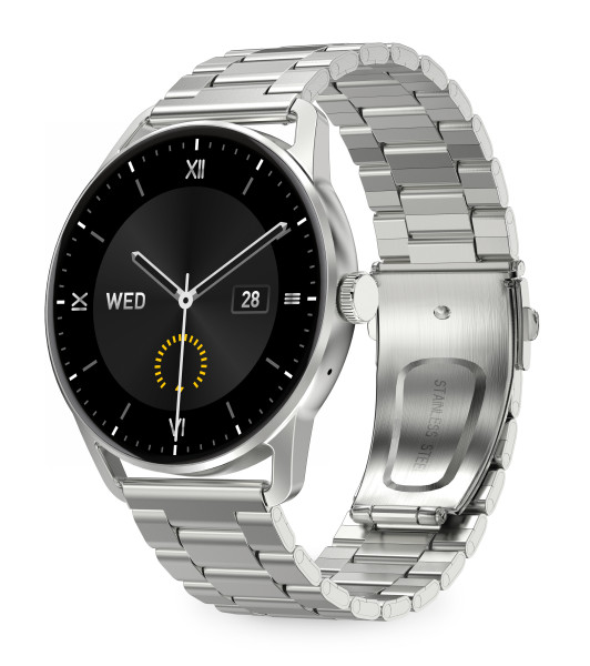 Chytré hodinky Aligator Watch AMOLED pro, stříbrné