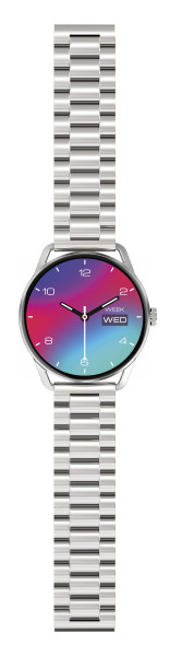 Chytré hodinky Aligator Watch AMOLED pro, stříbrné
