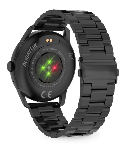 Chytré hodinky Aligator Watch AMOLED pro, černý