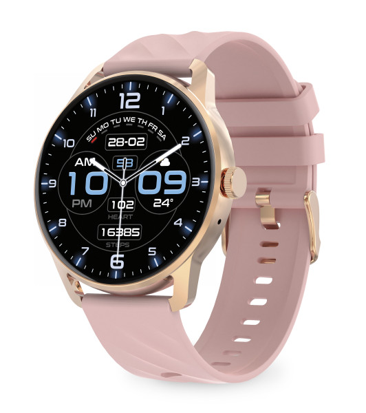 Chytré hodinky Aligator Watch AMOLED pro, růžové