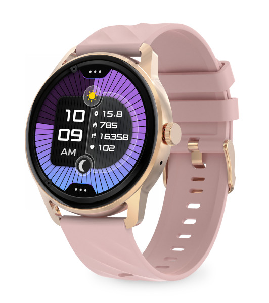 Chytré hodinky Aligator Watch AMOLED pro, růžové
