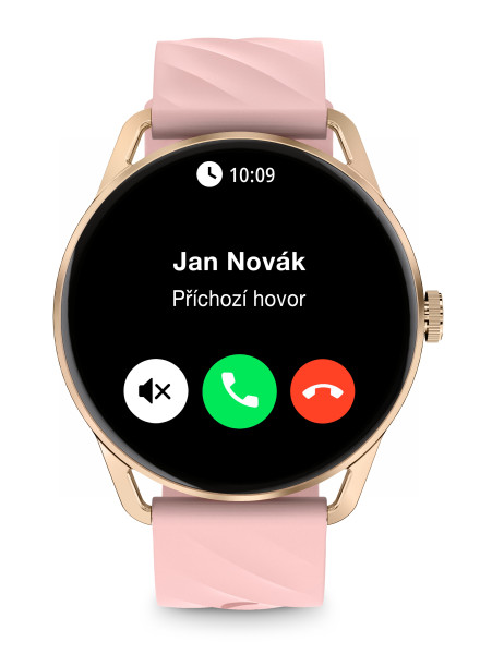 Chytré hodinky Aligator Watch AMOLED pro, růžové