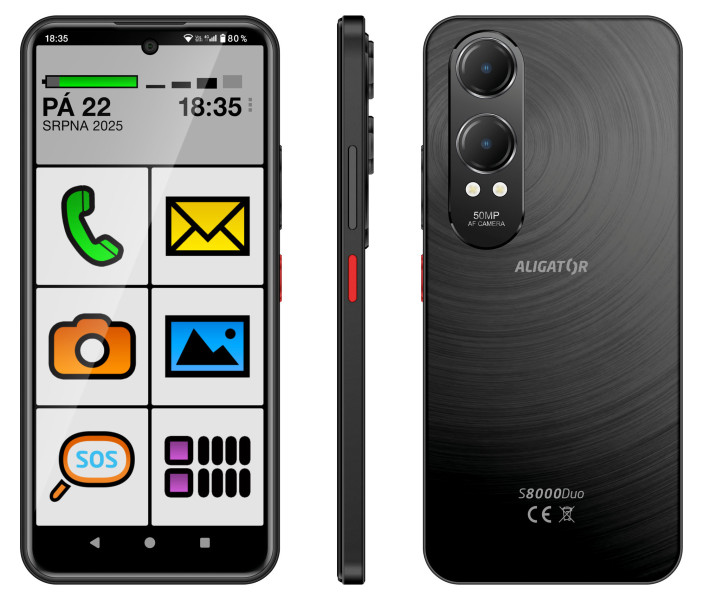 ALIGATOR S8000 SENIOR černý