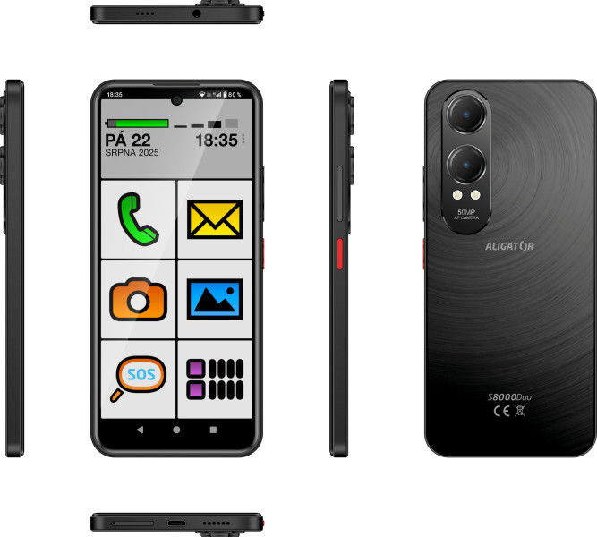 ALIGATOR S8000 SENIOR černý