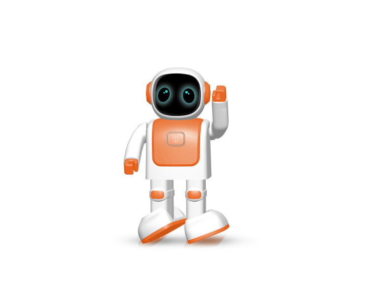 Reproduktor - Aligator Smart AI Dancing Robot, oranžový