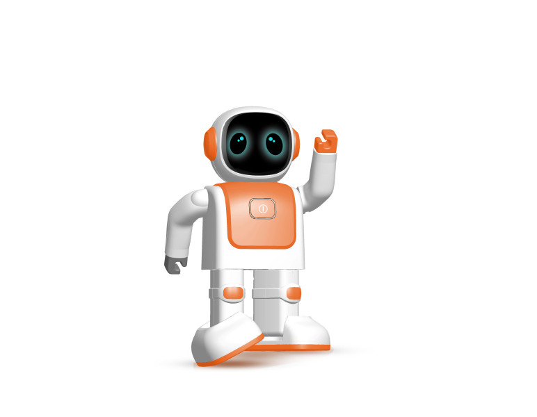 Reproduktor - Aligator Smart AI Dancing Robot, oranžový