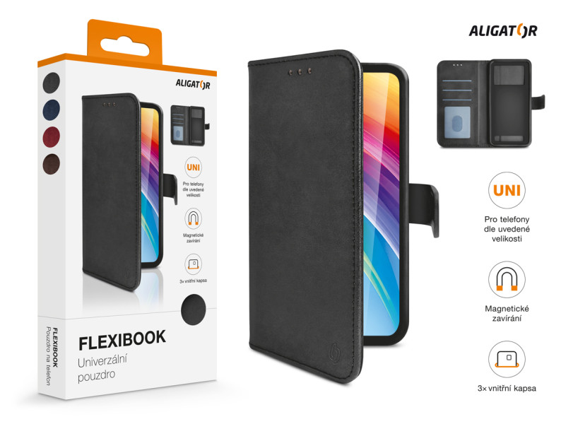 Pouzdro Aligator flexibook vel.5"-5,5", tmavě zelené