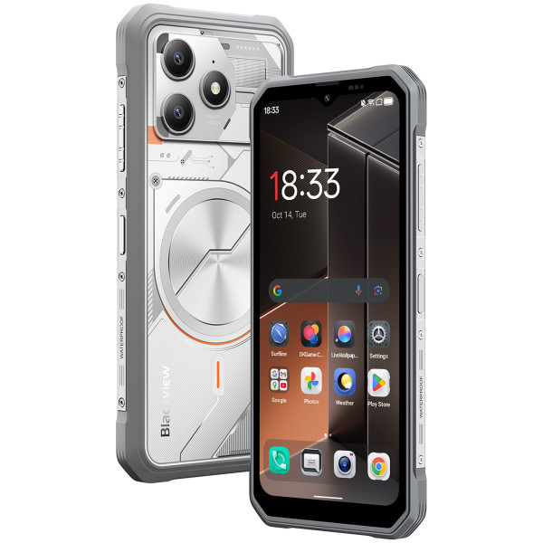 Blackview fort 100 - 8/128 gb, stříbrný