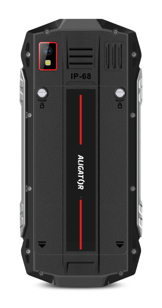 Tlačítkový telefon ALIGATOR R45 eXtremo černo-červený
