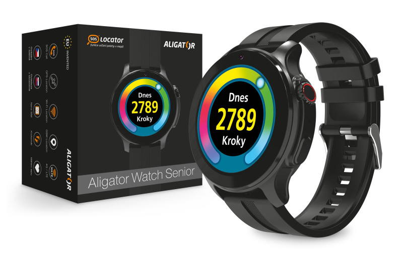 Chytré hodinky Aligator Watch SENIOR 4G/LTE