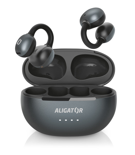 Bluetooth sluchátka - Aligator Clip, černá