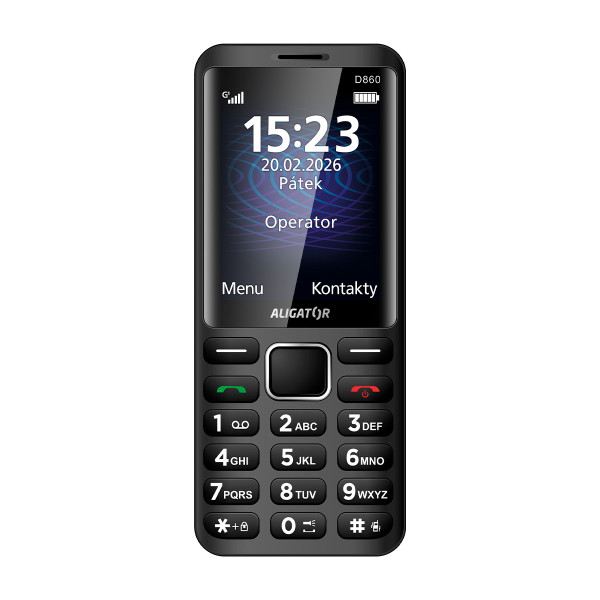 ALIGATOR D860 Dual sim, černý