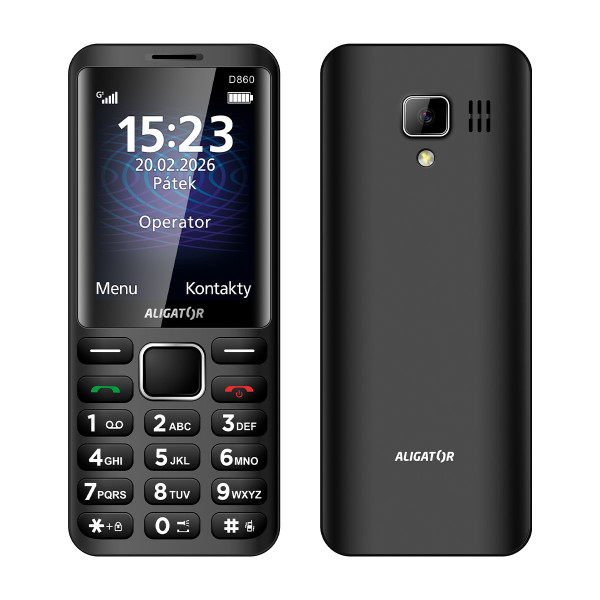ALIGATOR D860 Dual sim, černý