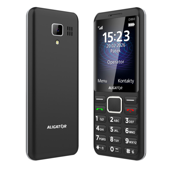 ALIGATOR D860 Dual sim, černý