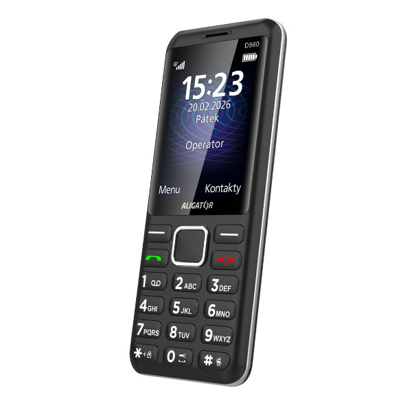 ALIGATOR D860 Dual sim, černý