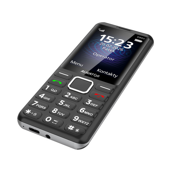 ALIGATOR D860 Dual sim, černý