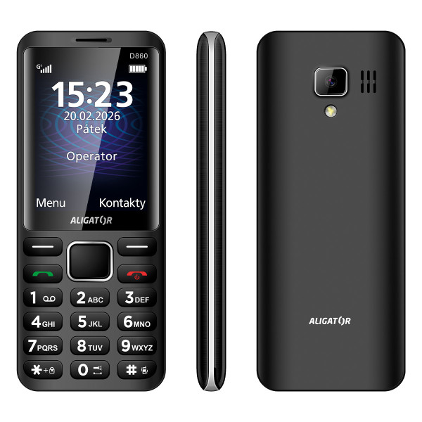 ALIGATOR D860 Dual sim, černý