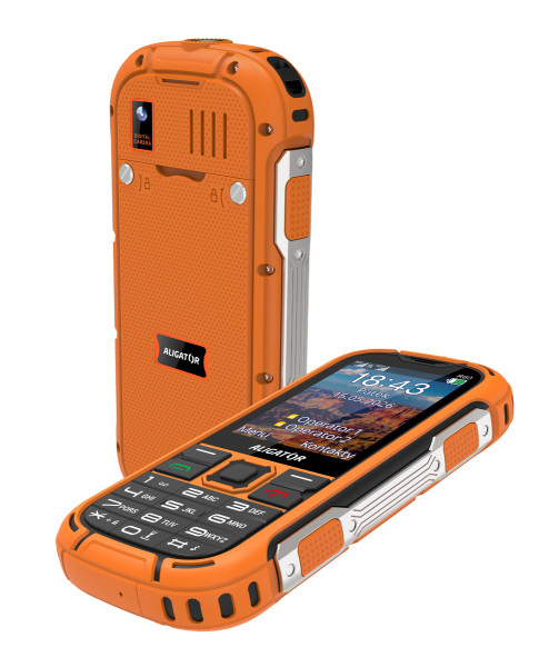 Odolný telefon Aligator R60 4G eXtremo, oranžový