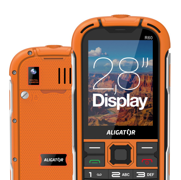 Odolný telefon Aligator R60 4G eXtremo, oranžový