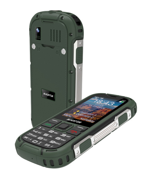 Odolný telefon Aligator R60 4G eXtremo, zelený