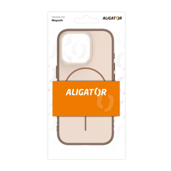 Kryt na mobil iPhone 16 Pro ALIGATOR MagFit béžový