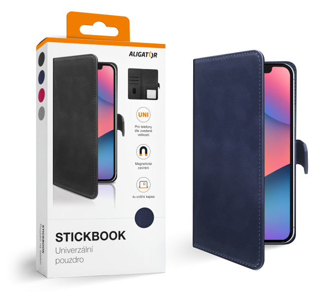 Flip pouzdro ALIGATOR Stickbook XL modré