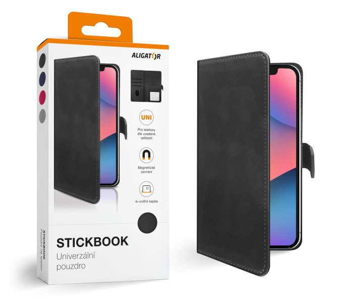 Flip pouzdro ALIGATOR Stickbook XXL černé