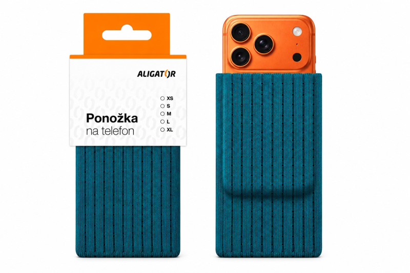 Ponožka na telefon ALIGATOR S tyrkysová