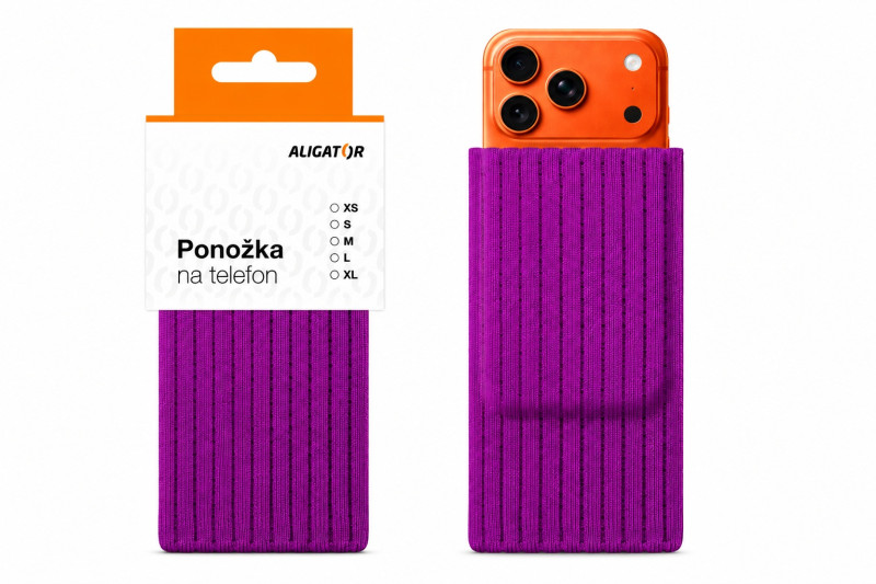 Ponožka na telefon ALIGATOR XL fialová